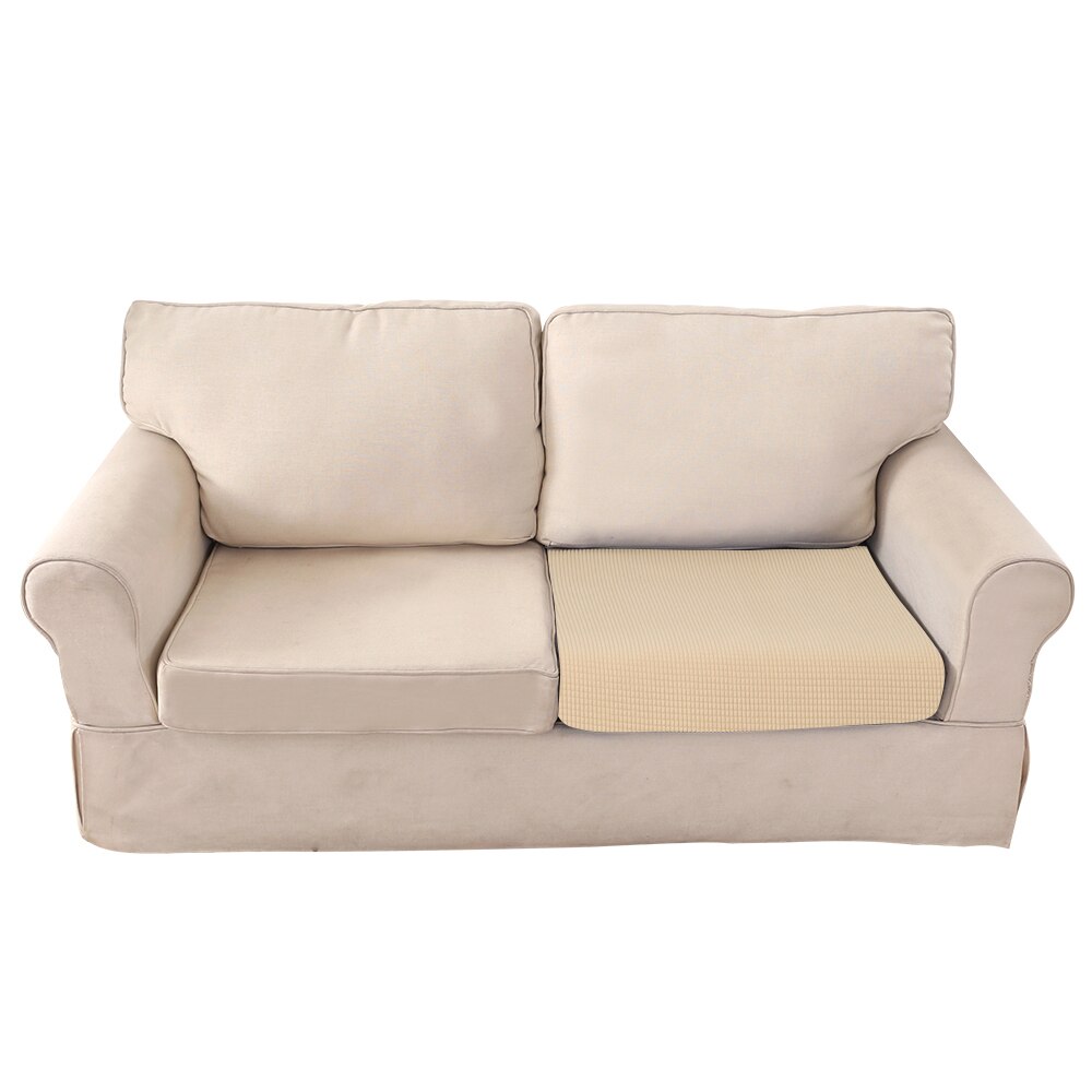 Ensfarvet sofapudebetræk elastisk beskytter sofadæksel personlighed matchende vaskbar sofadækselovertræk: G