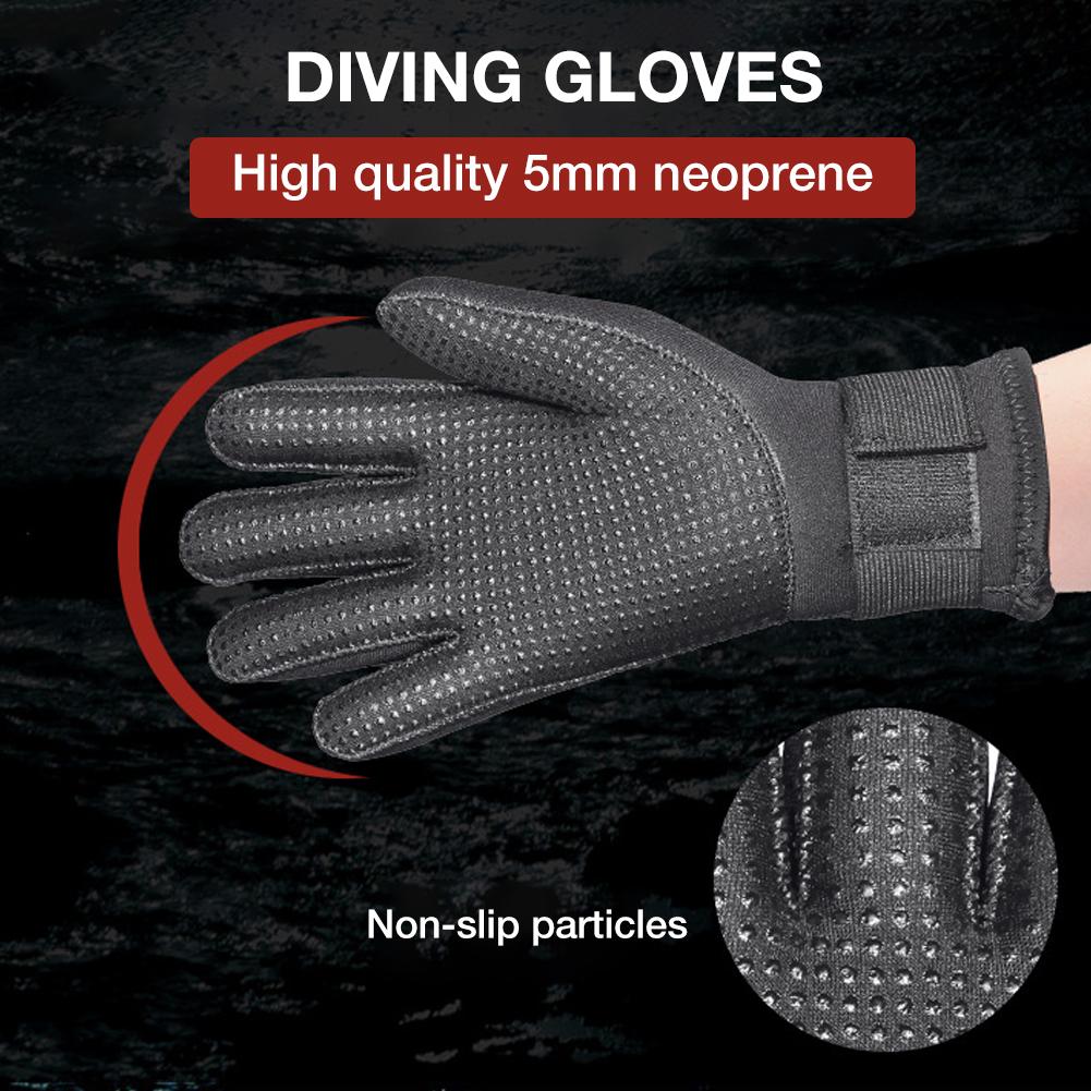 5mm neopren koldt bevis vinter svømning dykning snorkling handsker undervandsudstyr vinter varme spearfishing