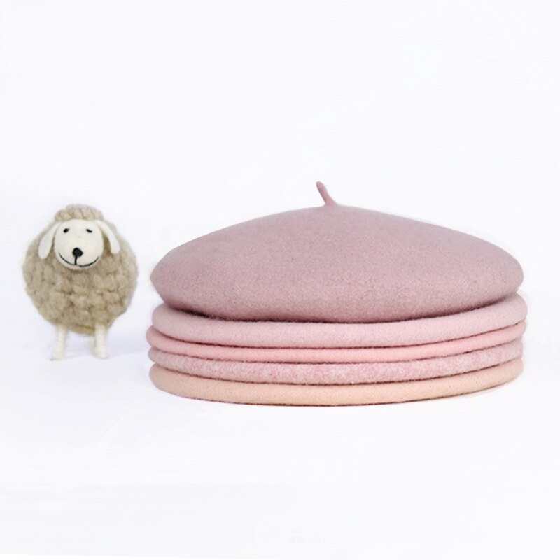 Søt jente beret høst ullmalerhatt vinter behagelig gresskarhatt vill trucker lue