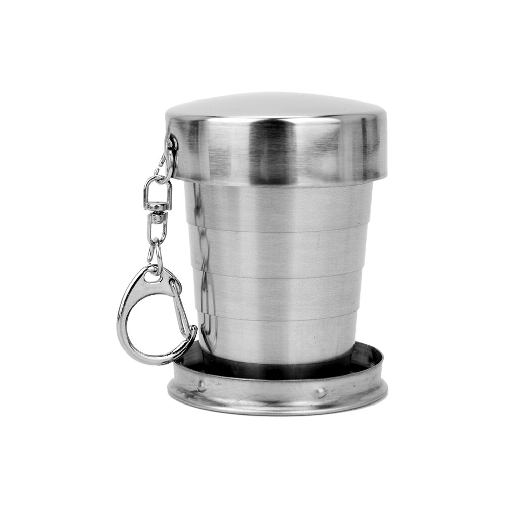 Gobelet pliant rétractable en acier inoxydable, gobelet pliant, gobelet Blackjack, tasses à thé, verre pliant de 75ML, 150ML et 250ML: 250ml