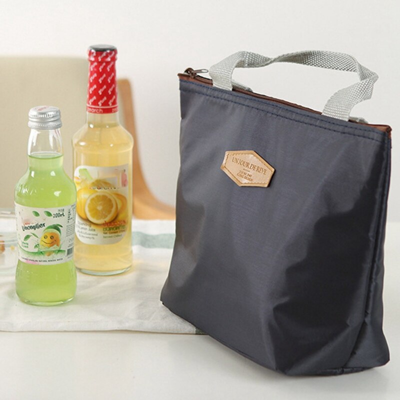 Lunch Box Bag Waterproof Thermal Bag Oxford Fabric Portable Thermal Insulated Picnic Food Box Women Tote Kitchen Organizer Bag