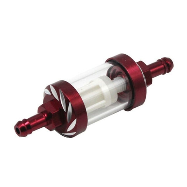 Filtro de combustible de vidrio reutilizable para motocicleta, pantalla Universal de Gas y gasolina, Combo de Motocross, piezas de filtros de aceite, 8MM