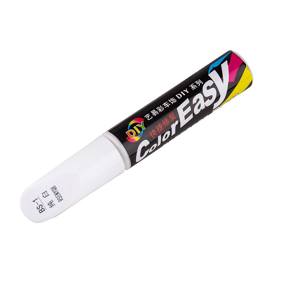 Reparador de pintura para coche, eliminador de arañazos, Color blanco, rojo, negro y plateado: Blanco