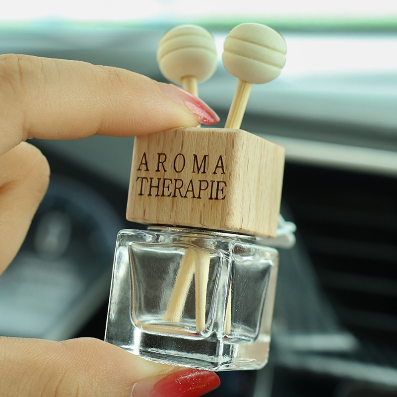 8Ml Auto Luchtverfrisser Parfum Clip Lege Glazen Fles Geur Ornament Uitlaat Diffuser Lege Etherische Olie Glas