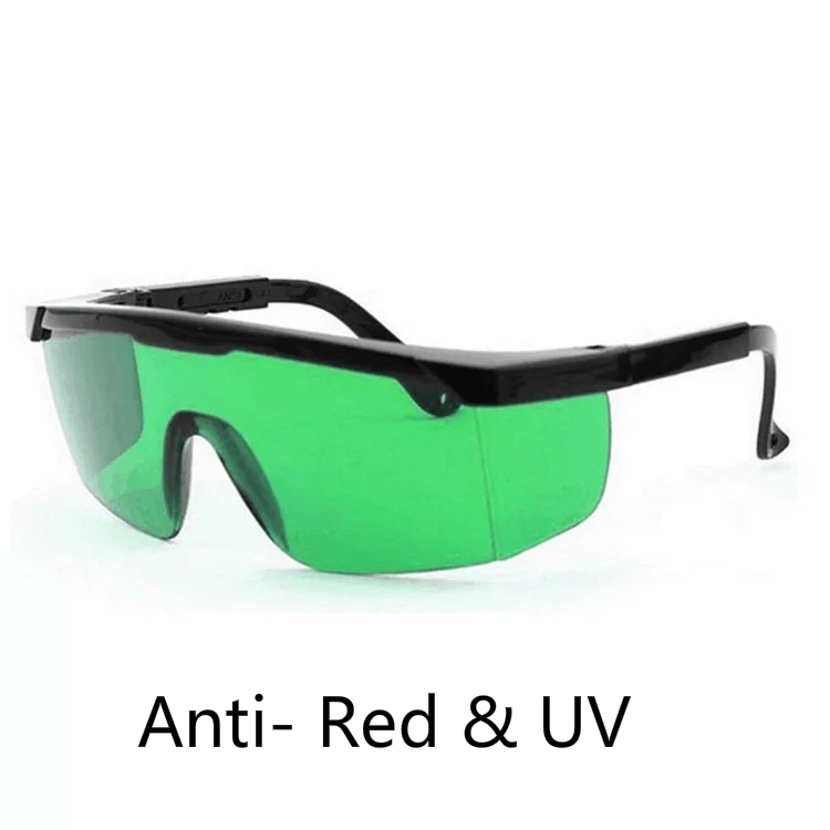 Indendørs hydroponics led voksrumsbriller beskyttelsesbriller med kasse blokke uva & uvb & ir stråler anti-rød / blå lindrer blænding: Anti rød og uv ir