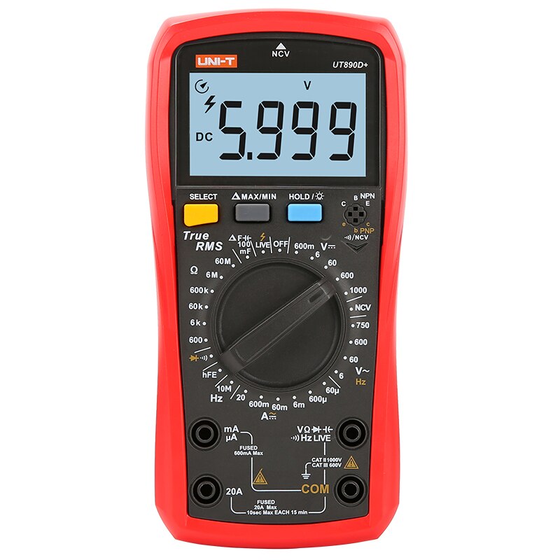 UNI-T Digital Multimeter Voltage Current Tester True Effective Value Measurement 6000 Firewire Detection Frequency Измерение