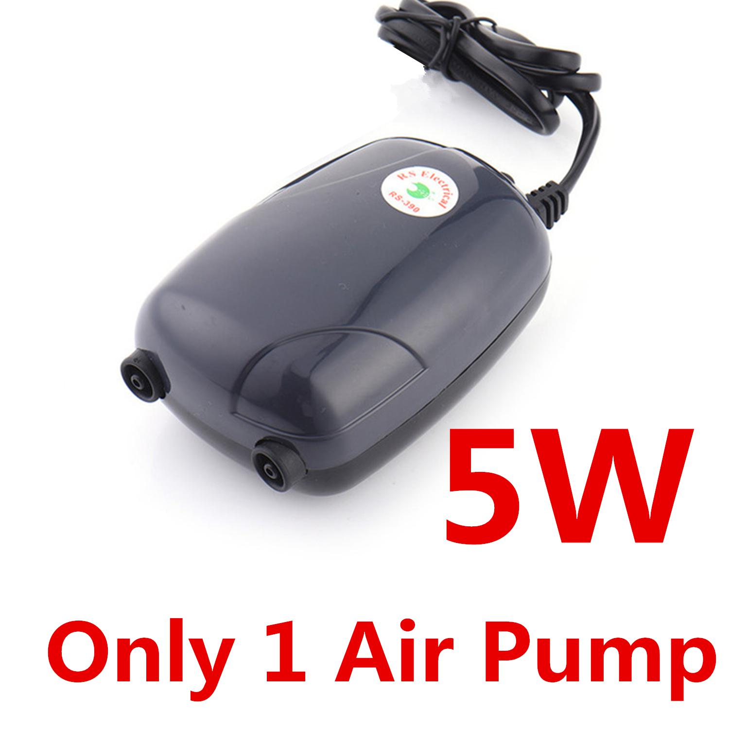 Mini Fish Tank Air Pump Energy Saving Efficient Aquairum Oxygen Pump Air Compressor For Fish Oxygen Circulation 3W/5W: 5W