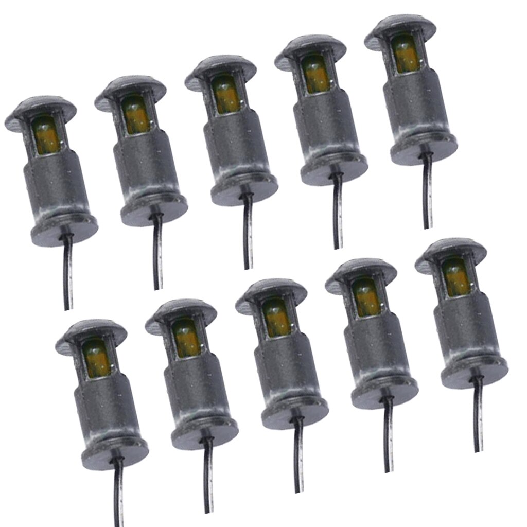 10 Pcs Led Model Lamp Gras Gazon Lantaarnpaal Lichten Mini Diorama Landschapsarchitectuur