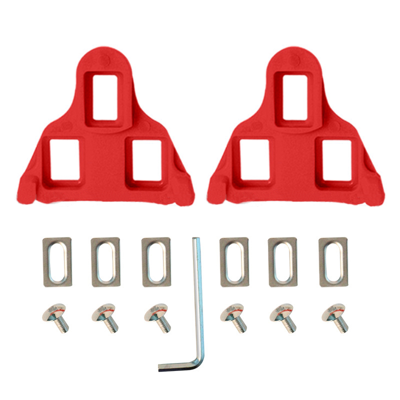 Racefiets Pedaal Cleat SPD SL Fietspedalen Plaat Clip zelfsluitend voor SHIMANO Float Pedaal Cleats Fietsschoenen Fietsaccessoire: Bordeaux