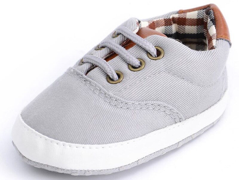 Baby Canvas Shoes Newborn Boys Infant Shoes Prewalkers Crib Shoes Nonslip Loafers First Walkers 11-12-13 Slip On SandQ Baby