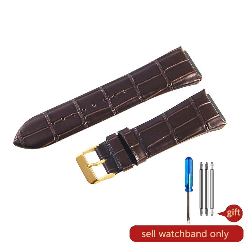 For Guess W0040G1\W0040G2\W0040G3 Series Men's Needle Buckle Blue Rose Gold Buckle 22mm Cow Genuine Leather Watchbands: Black Green