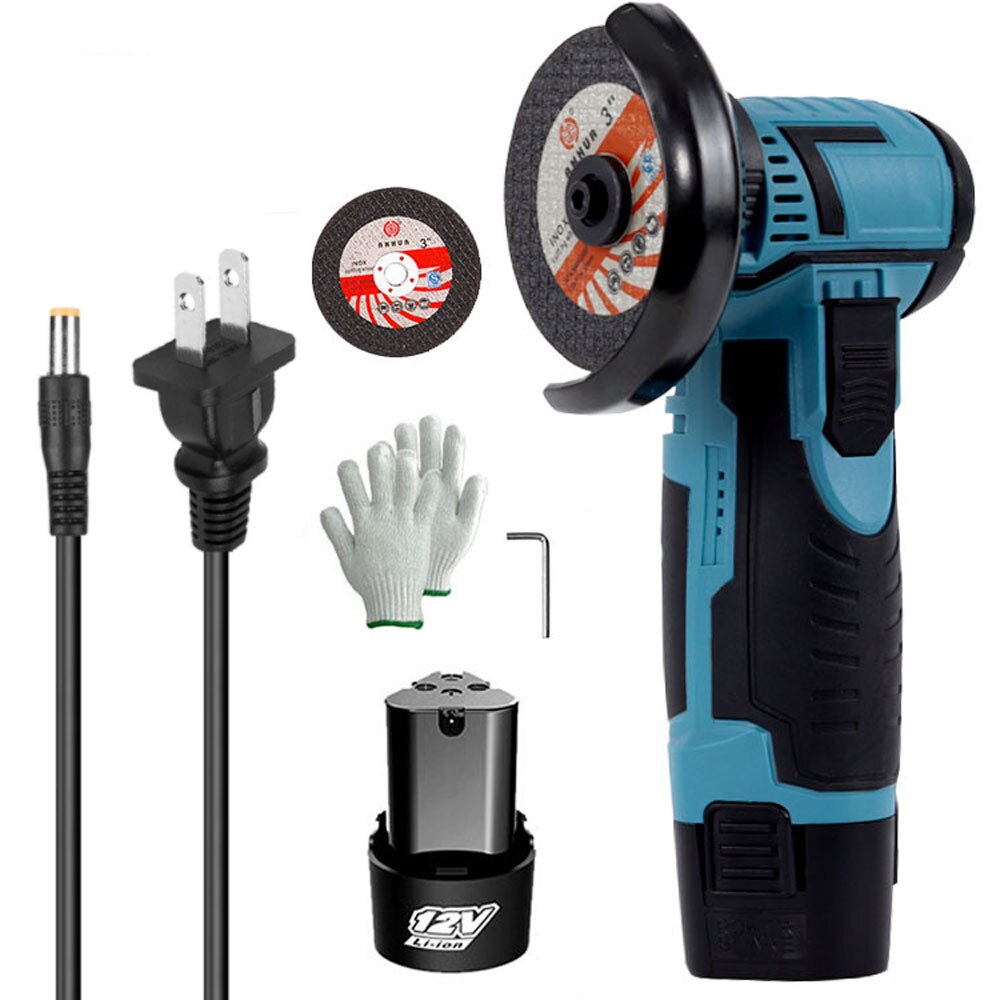 19500Rpm Elektrische Slijpen Tool Multifunctionele Mini Grinder Handheld Cutter Voor Cutting Polijsten Keramische Tegel Hout Steen Staal: 1 battery US