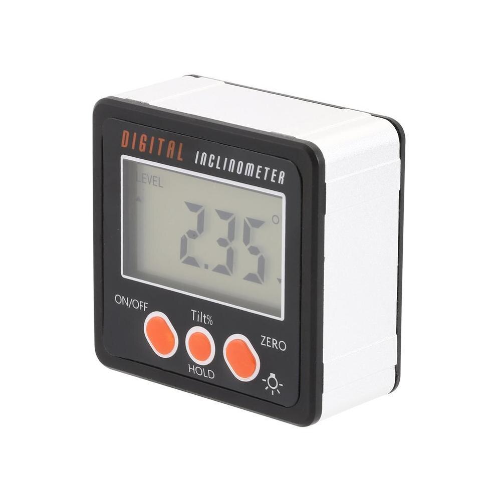 360 Degree Digital Level Goniometer Electronic Protractor Angle Finder Gauge Magnetic Level Instrument Bevel Box Inclinometer