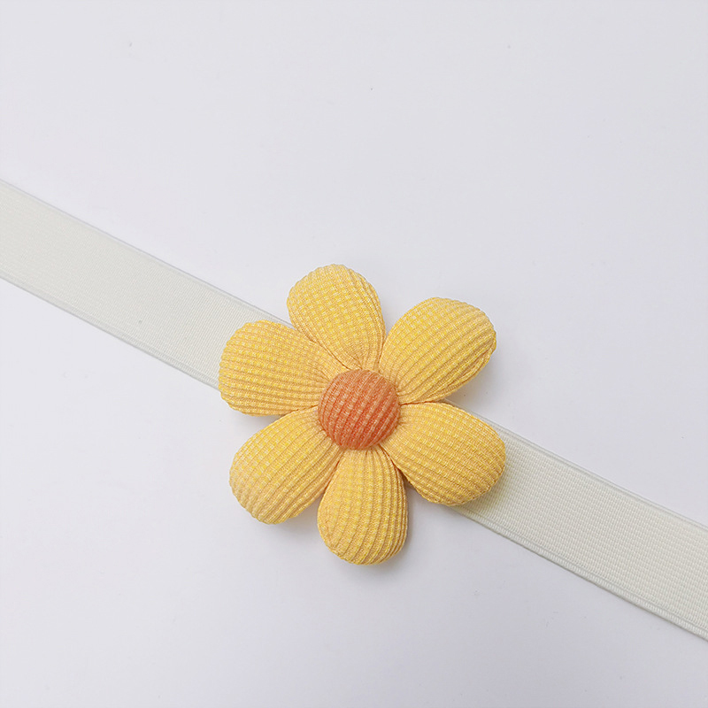 Blumen vorhang Riemen japanischen Stil gewebten Vorhang Kordel zug Seil Karikatur Blumen vorhang Schnalle Blume Quaste Vorhang Raff Halfter: Schwarz