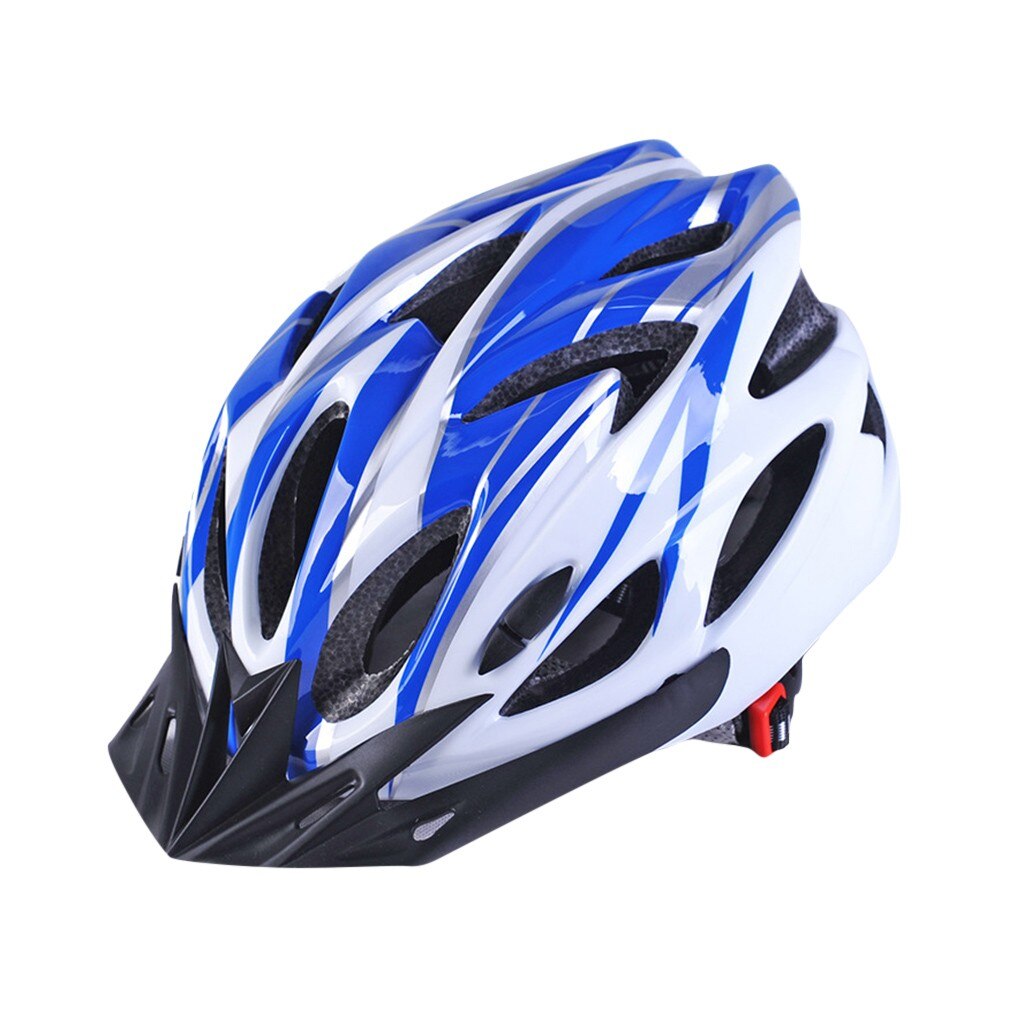 #H40 Bicycle Cycling Helmet Pc + Eps Ultralight Breathable Mtb Mountain Bike Road Bike Bicycle Safety Protection Helmet Men: Blue 