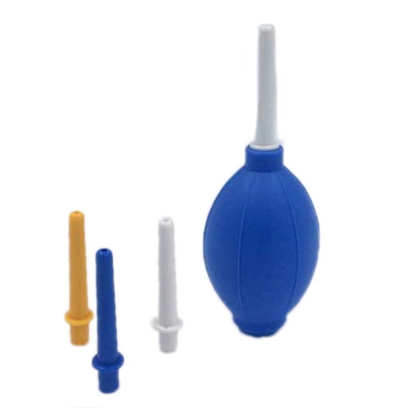 Universal dust blower cleaner rubber air blower pump dust cleaner dslr lens cleaning tool for slr camera binocular lens ccd: Blå