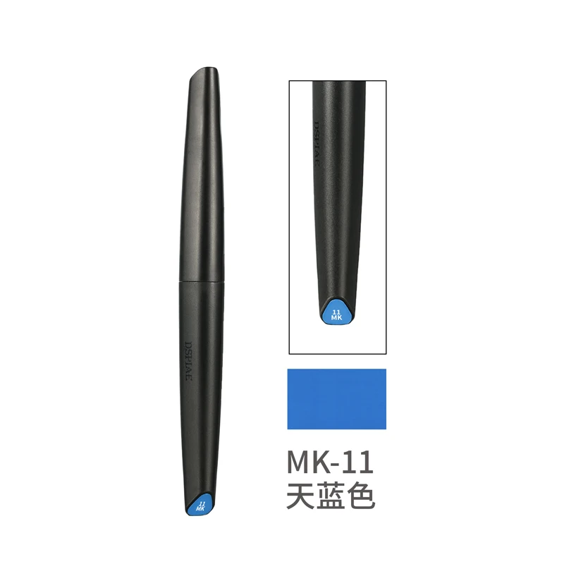 DSPIAE Marker mit weichem Kopf auf Wasserbasis, MK/MKM/MKF-Serie, Basis/Metall/fluoreszierender Farbmarkierungsstift, Pinselmodell-Malstift: multifärbig
