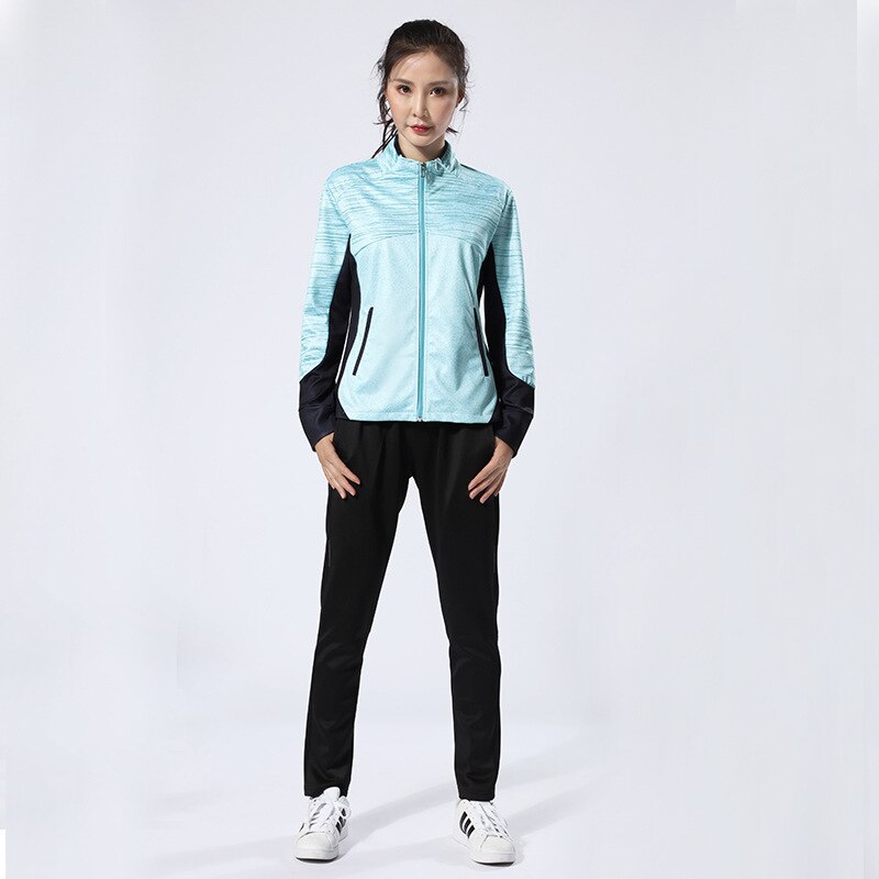 Novos ternos de badminton de manga comprida para homem e mulher ternos de tênis de vôlei ternos esportivos jaqueta de jogo personalização: XL / women