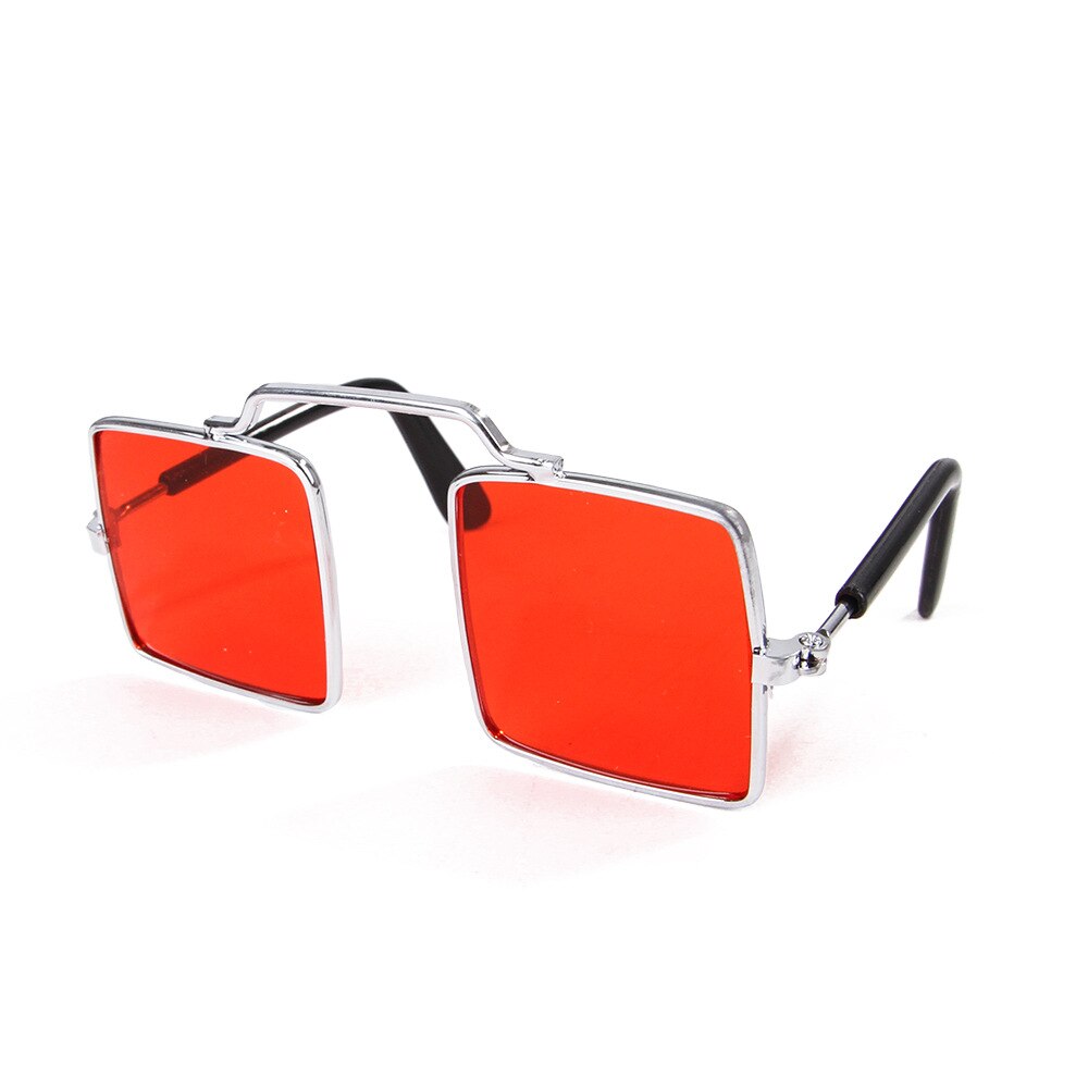 Gafas de Gato para perros y gatitos, lentes de sol para perros pequeños, accesorios para fotos: Red