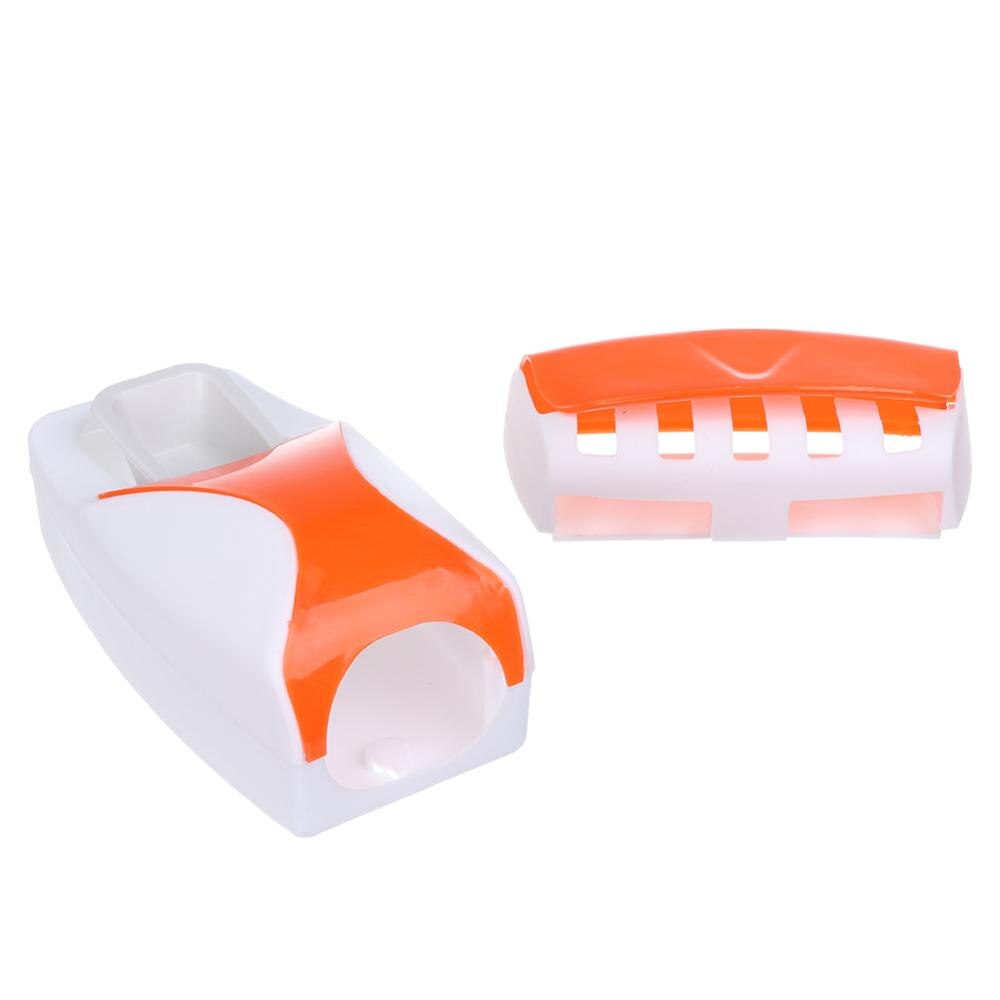 Automatische Clever Zahnpasta Spender + 5 Zahnbürste Lagerung Organizer Halfter Gestell einstellen Zauberstab Halterung Ständer Presse: organe