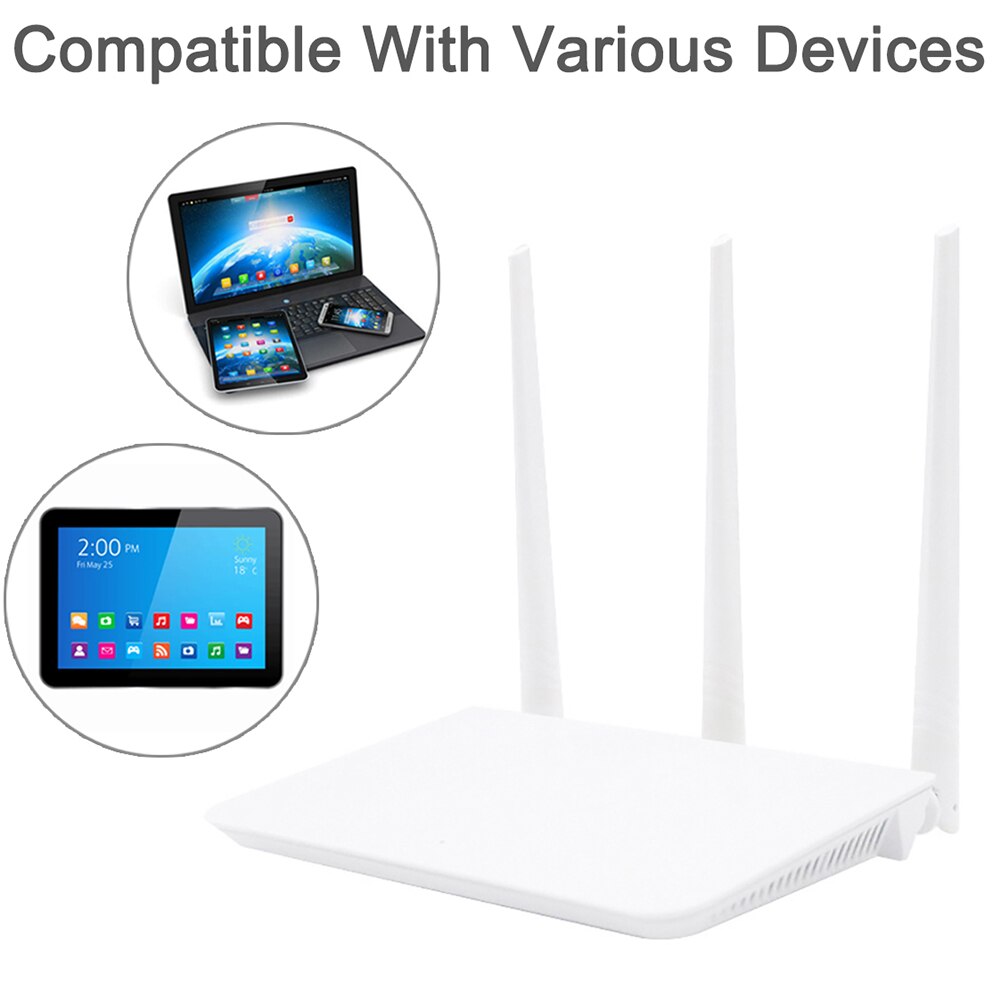 F3 300Mbps Wireless WiFi Router Wi-Fi Repeater English Interface 1WAN+3LAN Ports for Small Medium House