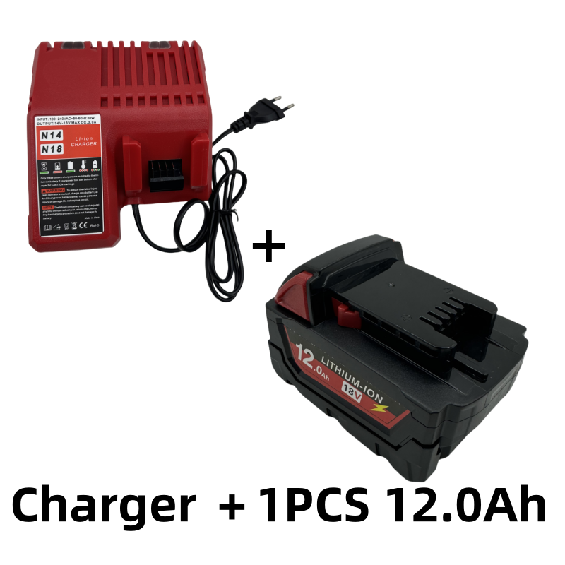 9Ah 12Ah pour Milwaukee M18 18V 18650 batterie de remplacement au Lithium pour Milwaukee 48-11-1860 48-11-1850 48-11-1840 batterie d'outil: Black