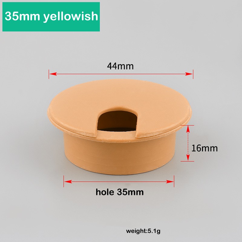 1PC Bureau Tafel Plastic Kabel Gat Cover 60/80mm PC Computer Bureau Ronde Draad Netjes Grommet kabel Organizer Kantoormeubilair