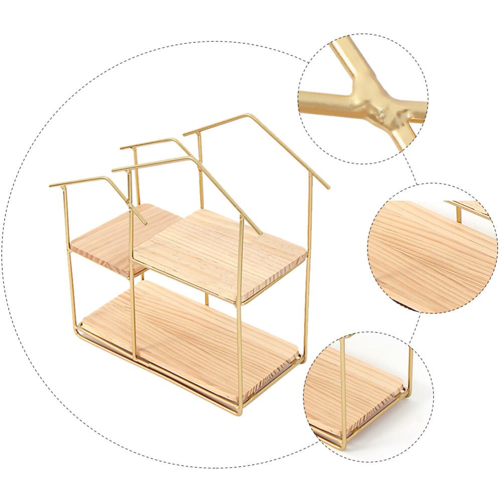 1Pc Solid Wood Wall Shelf Nordic Style Storage Shelf Wall Stand