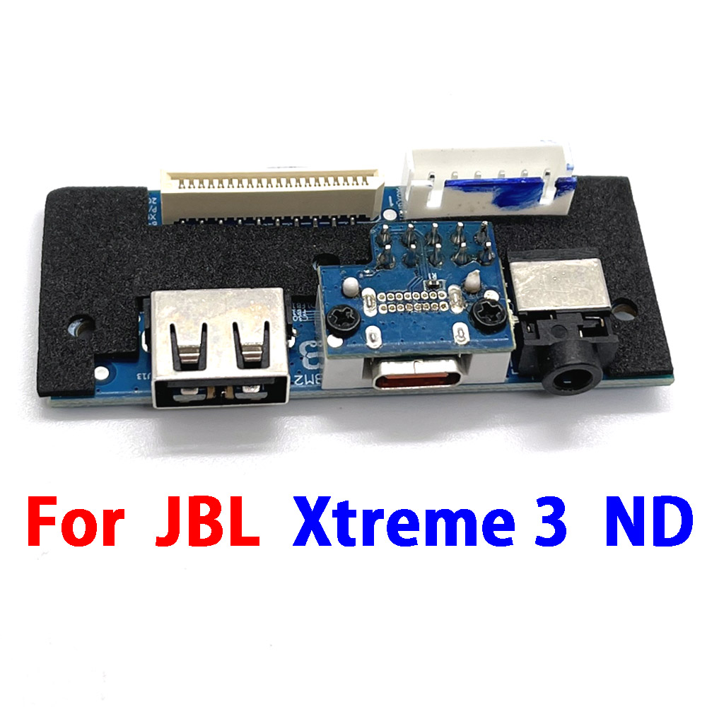 para JBL Xtreme 3 Xtreme3 ND USB 2,0 conector de placa de alimentación conector de Audio Altavoz Bluetooth tipo c carga USB Por: Gris oscuro