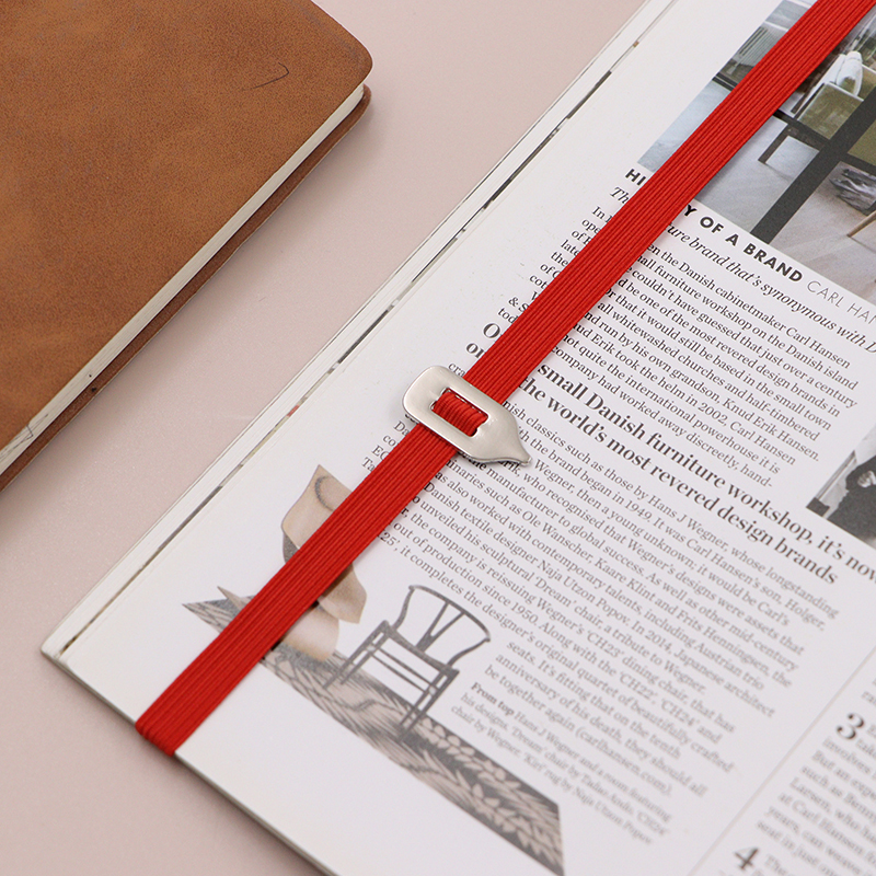 Marcapáginas Marcador elástico perfecto para cualquier libro Marcadores de libros para mujeres Marcadores para hombres Marcadores para niños: Rojo