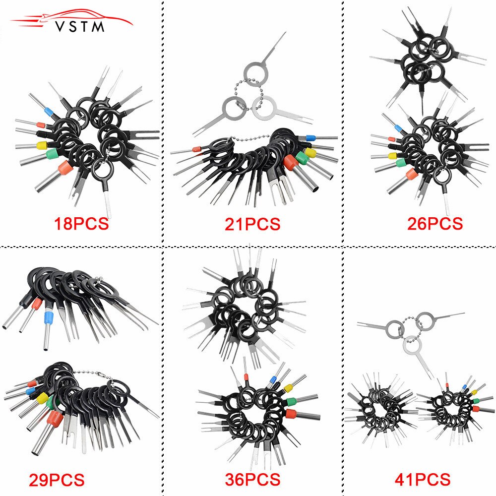 Car Terminal Removal Tool Electrical Wiring Crimp Connector Pin Extractor Kit Automobiles Terminal Repair Terminals Removal Tool