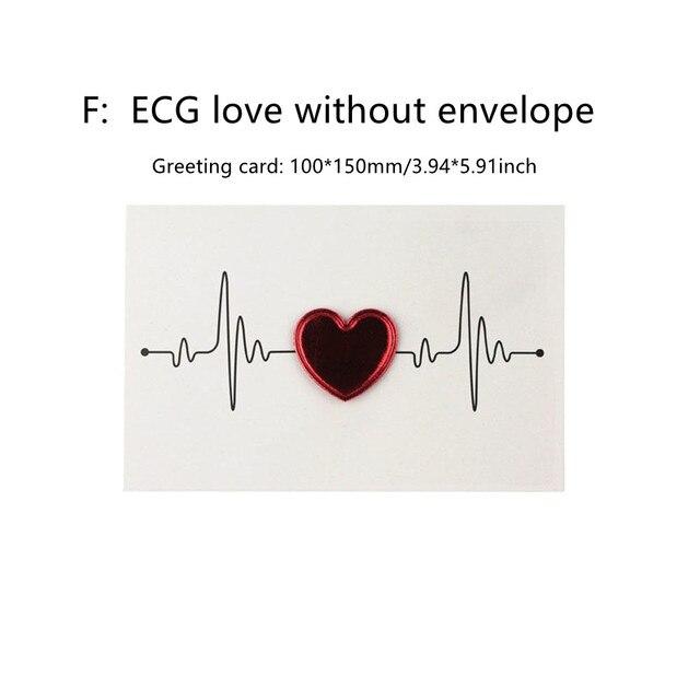 Kaarten Valentijnsdag Liefde Postcard Uitnodiging Wenskaarten Anniversary Voor Haar Valentijnsdag Card: F