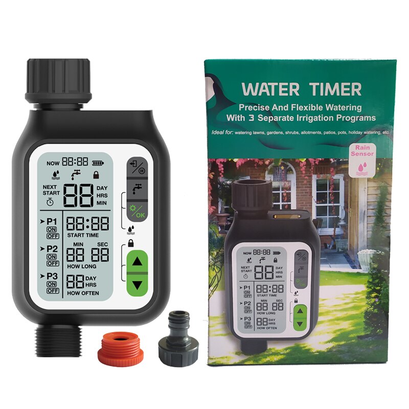 Tuin gazon irrigatiesysteem mist water sproeier slang sproeier kit: Watertimer 4