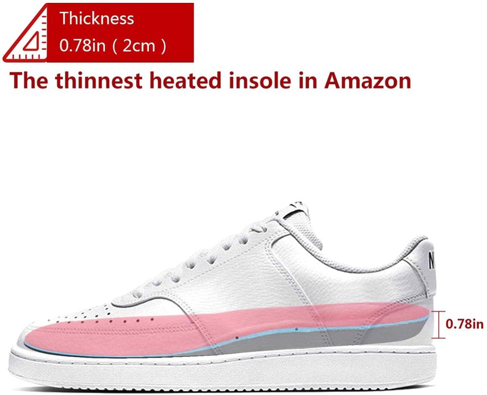 2000 mah unisex oppvarmede innleggssåler oppladbare batteri varme innleggssåler utendørs sport støtdemping kutte varme innleggssåler