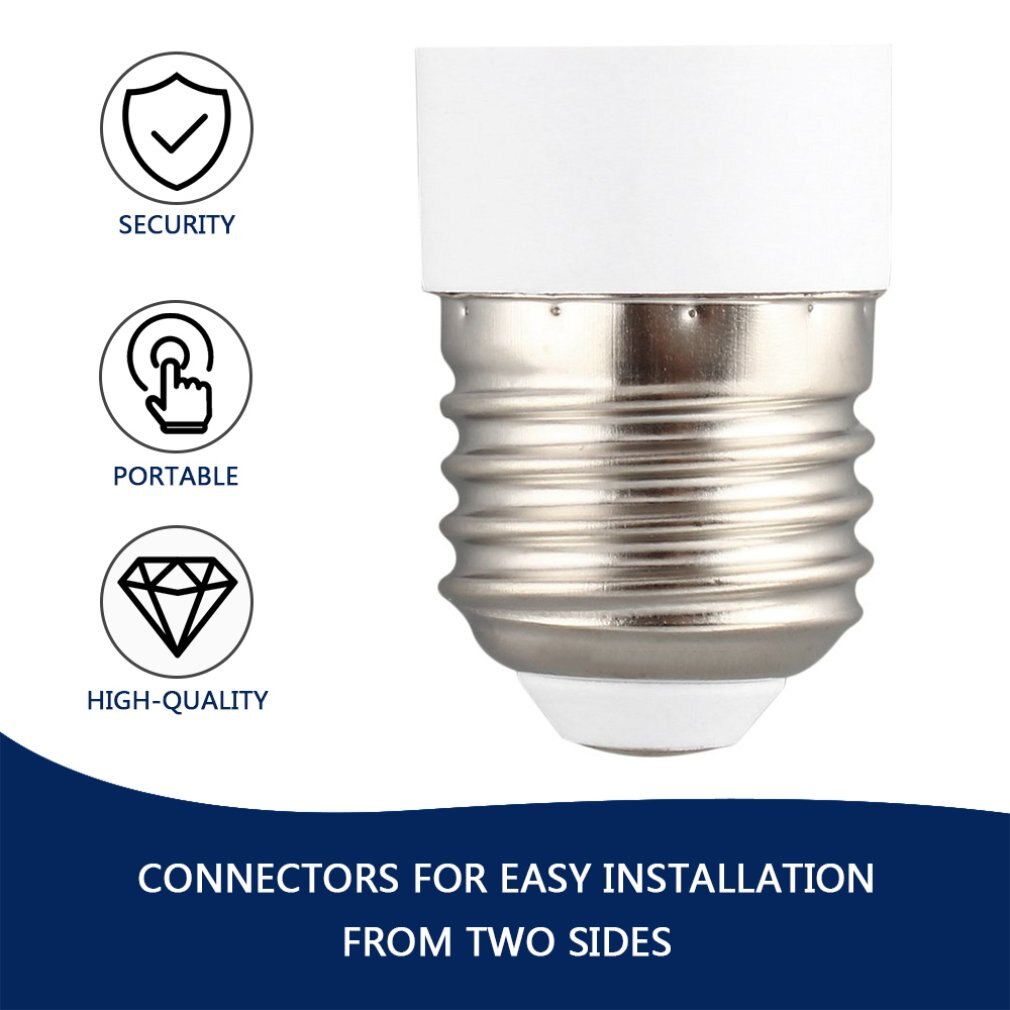 Vuurvast Materiaal E27 Om E14 Lamphouder Converter Duurzaam Thuis Socket Conversie Draagbare Gloeilamp Base