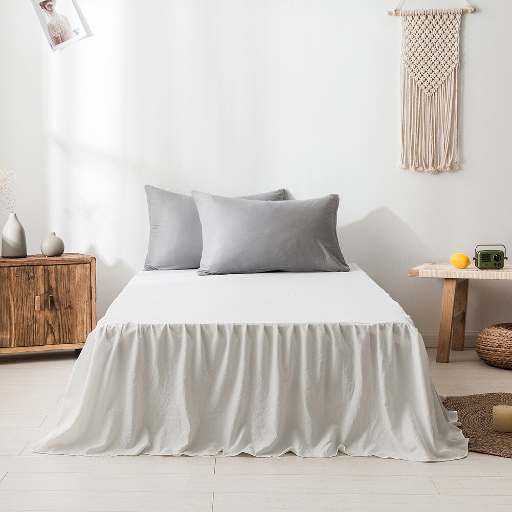 Bett Rock Doppel Bettlaken Mit Elastischen Matratzen Für Bett Komfortable Bettlaken König Königin Größe der Einzelnen Bettdecke 140x200 reine: white / 140x200cm