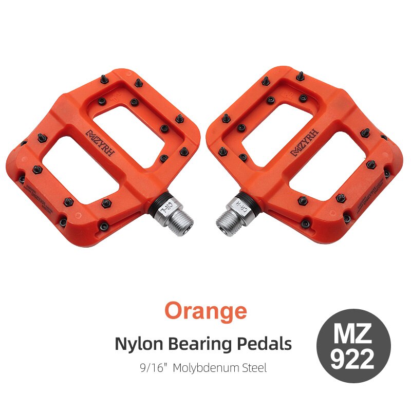 Bicycle Pedals 3 Bearings Ultralight Anti-slip BMX Road MTB Bike Pedal Wide Waterproof Bicycle Accessories: Burgundy