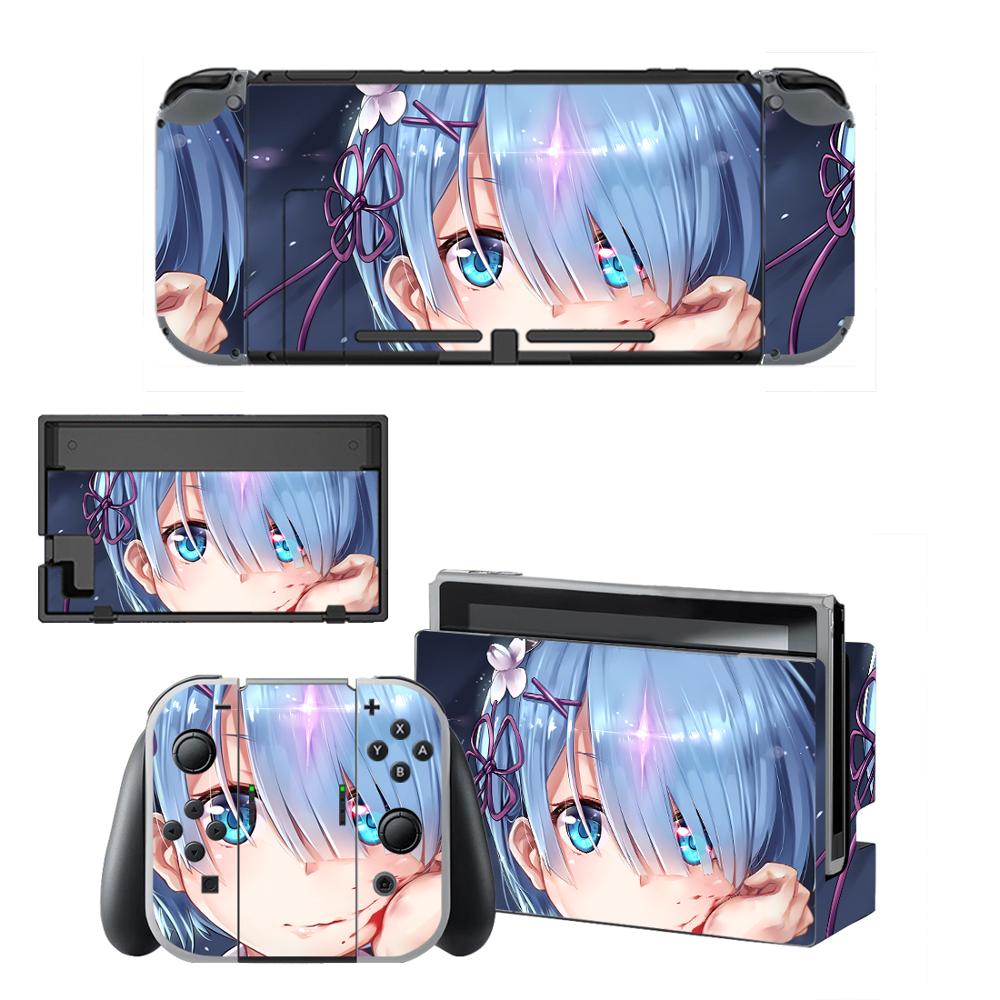 Re:Life in a different world from zero Skins for Nintendo Switch Skin Sticker for Nintendoswitch console Joy-Con Controller: QBYSNS0321