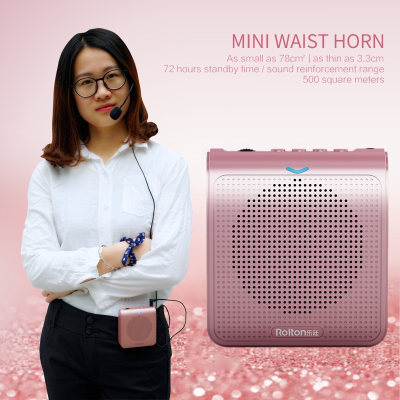 K100 Microfoon Bluetooth Luidspreker Draagbare Auto Pairing Usb Opladen Mini Voice Versterker Megafoon Luidspreker Voor Teaching