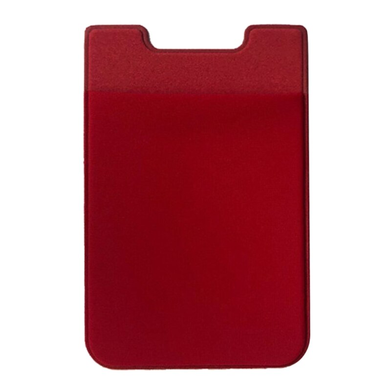 Mannen Vrouwen Magnetische Kaarthouder Voor Mini Phone Case Back Veilig Wallet Card Pocket Houder Slots Bag 5 Kleuren: Rood