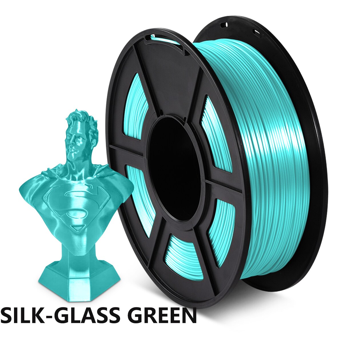 Sunlu Zijde Pla Filament 1Kg 1.75Mm 3d Filament Voor 3D Printer Full Color Zijde Gevoel Milieuvriendelijke 3D Refill voor 3D Printer: SILK-GLASS GREEN
