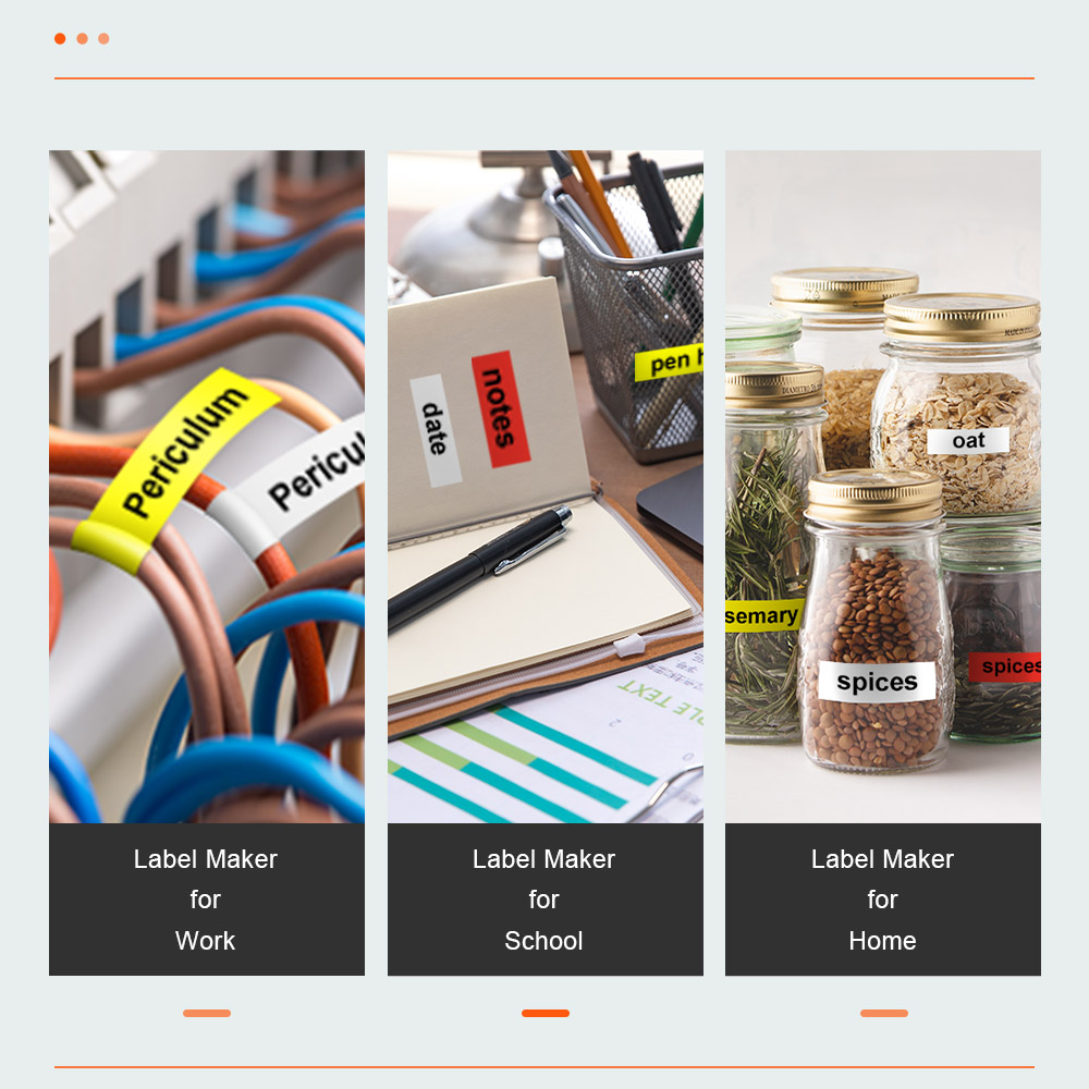 Portable Label Printer PS100E Print Heat Shrink Tube Iron on Fabric Tape Satin Ribbon Similar as E1000 PRO PT-H110 Label Maker