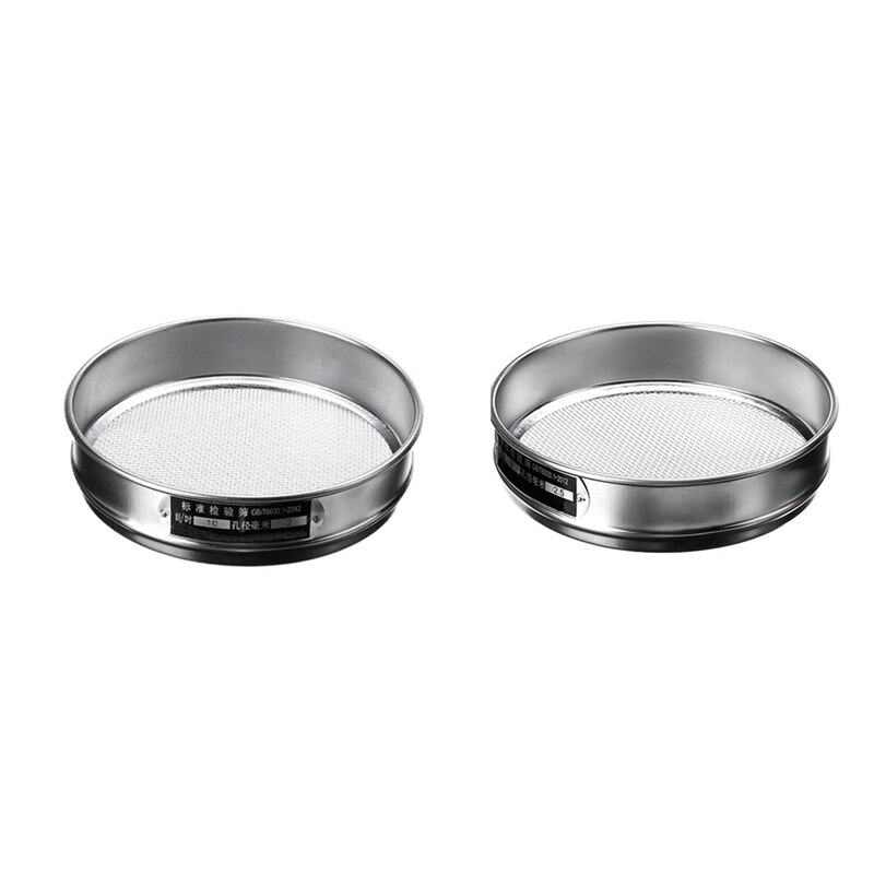 2 Pcs Heavy Duty Garten Rätsel Sieb Mesh Boden Sichten Kompost Samen Tablett Gartenarbeit Werkzeug-8 (2,5mm) & 10 (2mm)