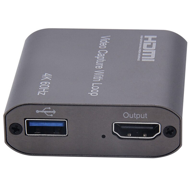 4K 60Hz HDMI Scheda di Acquisizione Video TV del Ciclo 1080P Gioco di Registrazione Piastra In Diretta Streaming Box USB 3.0 grabber per PS4 DVD Della Macchina Fotografica