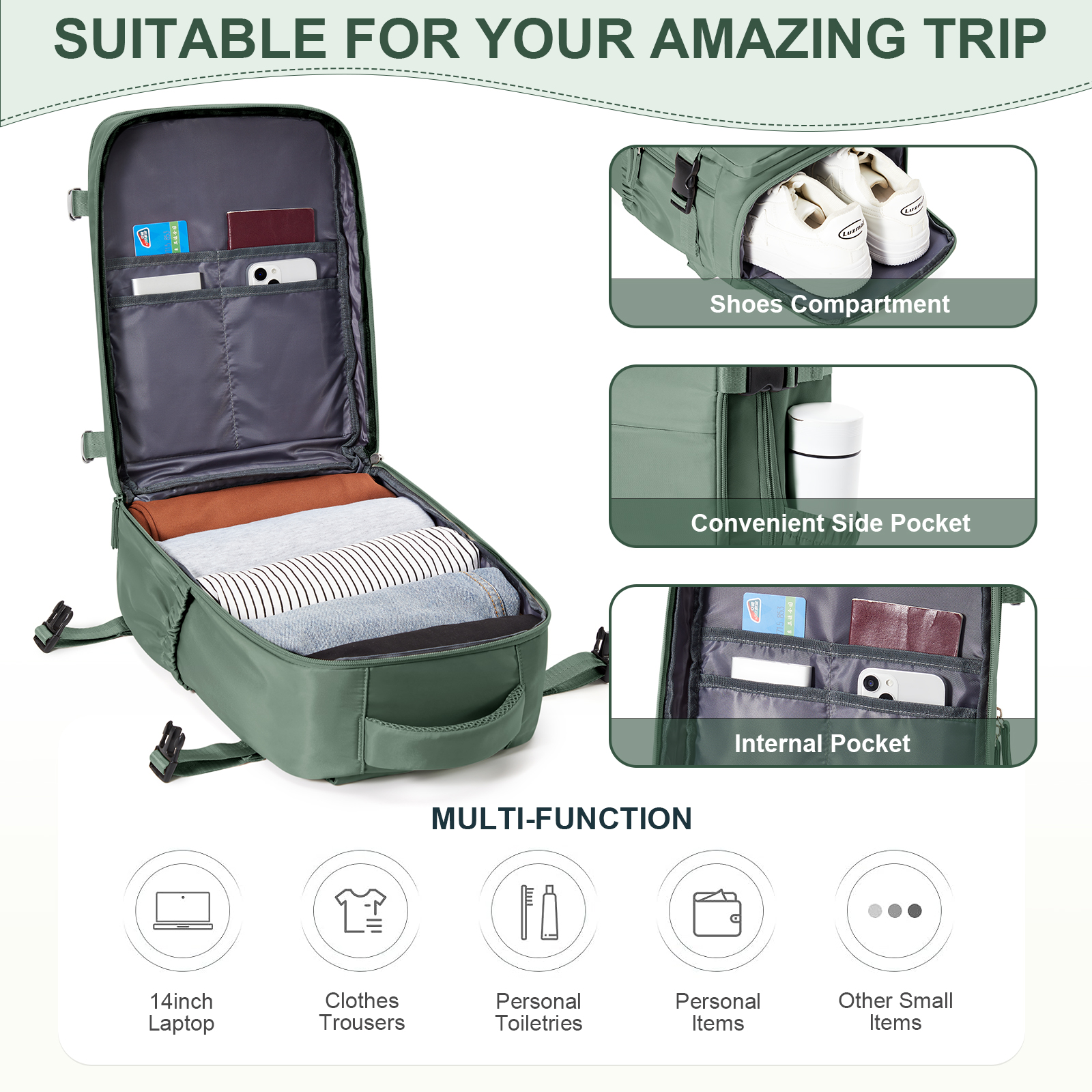 Ryanair-Sac à dos de voyage pour hommes et femmes, bagage à main, loisirs, ordinateur portable, cabine, 40x20x25, 138