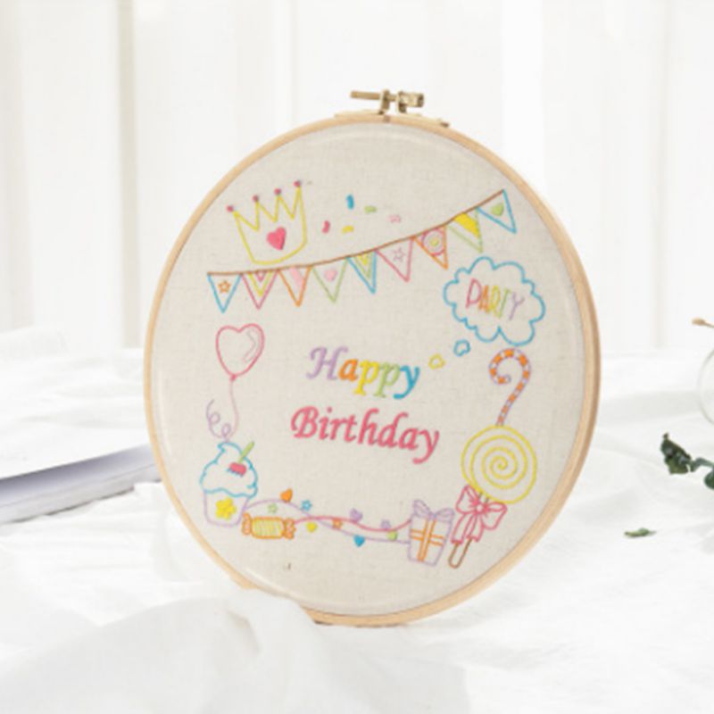 DIY Blume Liebe Stickerei Zubehör Bausätze Hand für Anfänger Kreuz Stich Handwerk Jäzehn Heimat Dekor Anhänger #1
