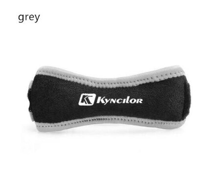 1PCS Adjustable Knee Patellar Tendon Support Strap Band Knee Support Brace Pads for Running basketball Outdoor Sport: BBX35-grey