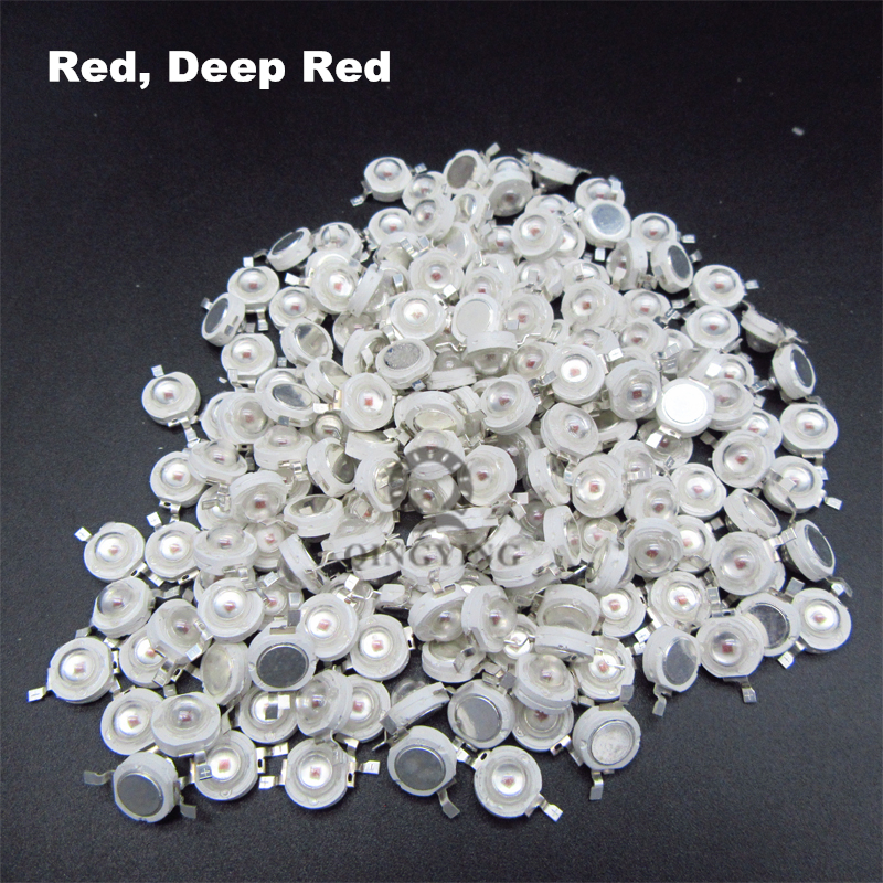 500 Uds. Bombilla LED de alta potencia 1W 3W Chips SMD blanco cálido fresco rojo azul amarillo verde foco LED Epistar COB Chip de diodo