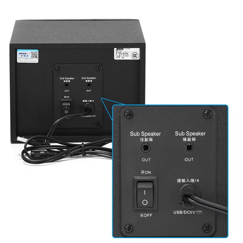 USB Wired Mini Computer Speakers Colorful LED Light Bass 3D Stereo Subwoofer 3.5mm AUX Loundspeaker for Laptop Smartphones