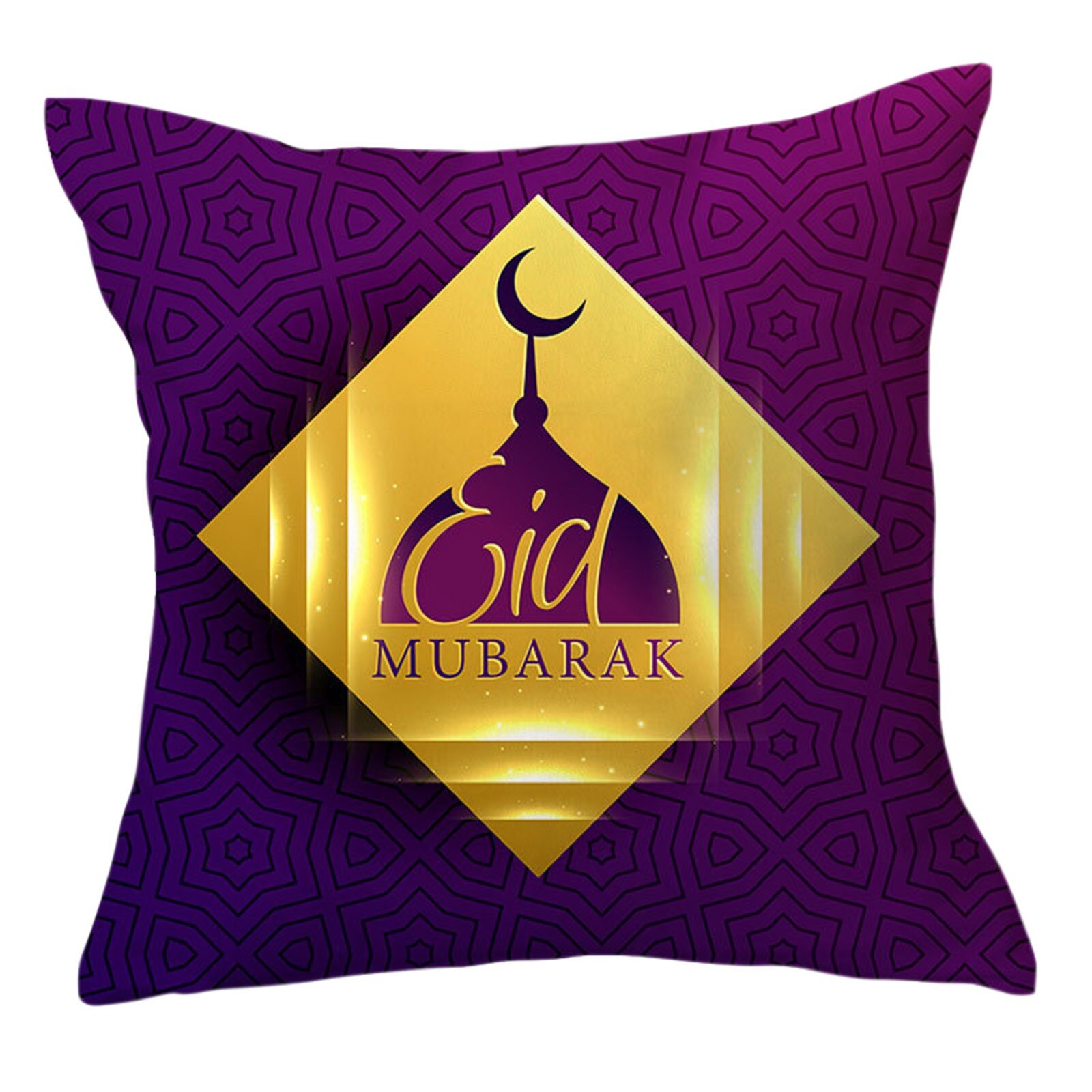 Ramadan Decoratie Kussenhoes Gold Moon Star Eid Mubarak Feestelijke Kussensloop Goedkope Kussensloop Auto Room Decor: G